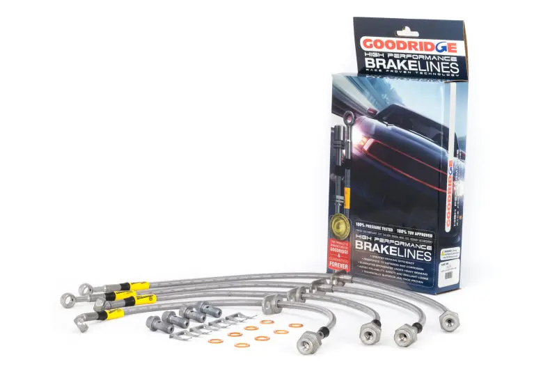 Goodridge 12-15 Honda Civic Si / 13-15 Acura Ilx 2.4L (Lrg Disc) Stainless Steel Brake Line Kit 1