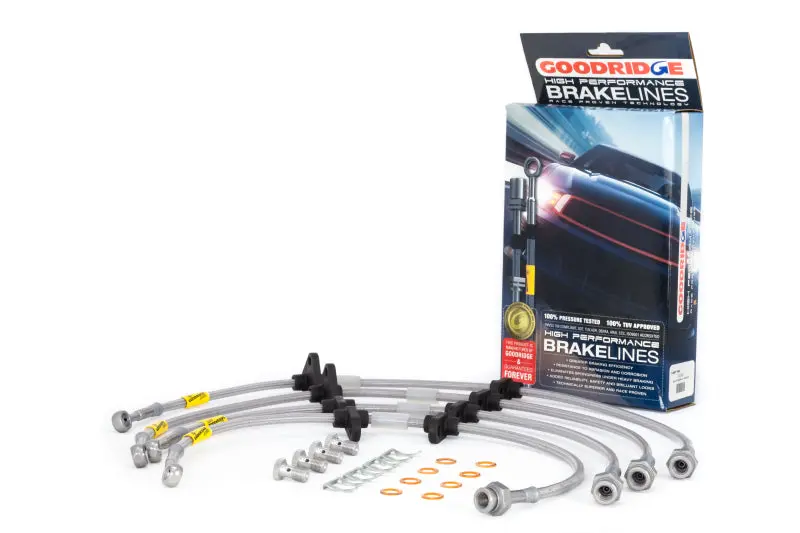 Goodridge 90-93 Acura Integra Stainless Steel Brake Line Kit 1