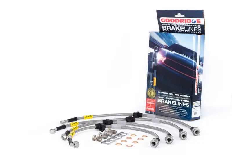Goodridge 99-00 Honda Civic Si (W/Rear Disc) Stainless Steel Brake Line Kit 2