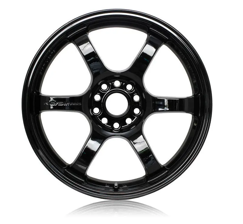 Gram Lights 57Dr 18X9.5 +22 5X114.3 Glossy Black Wheel 1
