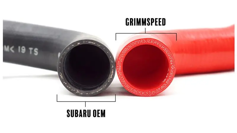 Grimmspeed 15-17 Subaru Wrx / 14-17 Subaru Forester Xt Radiator Hose Kit - Red 2