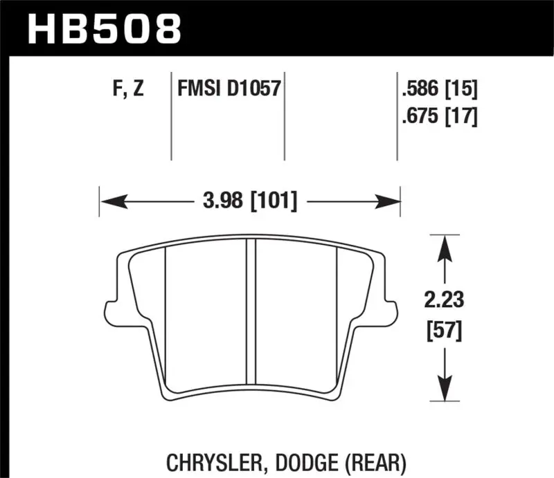 Hawk 05-10 Chrysler 300 (Except Srt8) / 08 Dodge Challenger / 09-10 Dodge Challenger Se/Rt Hps 1