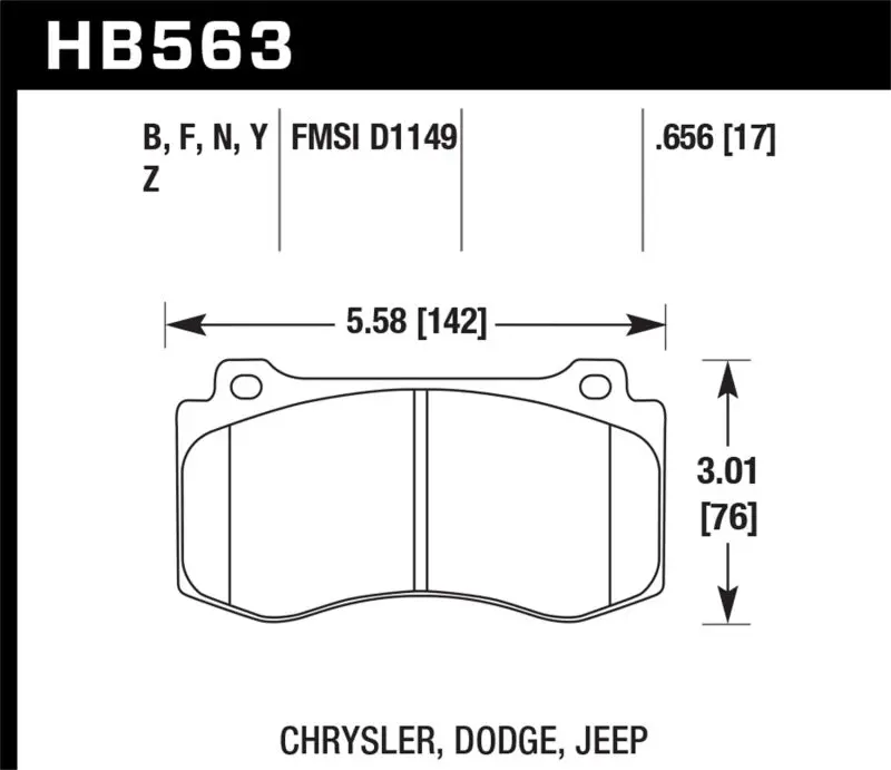 Hawk 06-07 Dodge Magnum Srt8 / 06-09 Challenger Srt8 / 05-07/09 Chrysler 300 C Srt8 Performance Cera 1