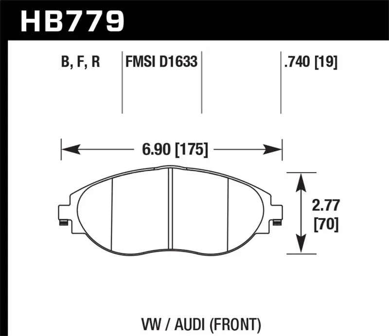 Hawk High Performance Street 5.0 Brake Pads 1