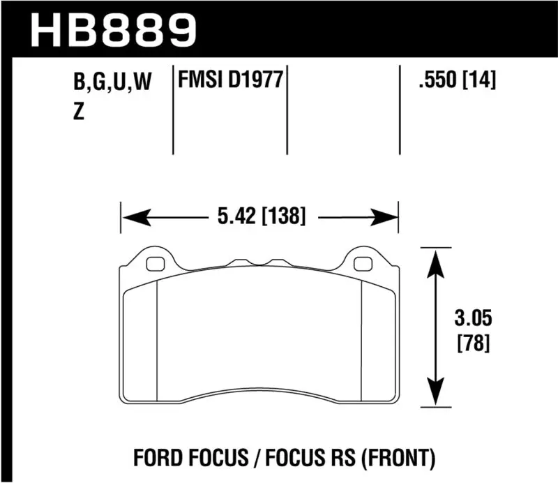 Hawk Hp Plus Track Only Ferro-Carbon Brake Pads 2