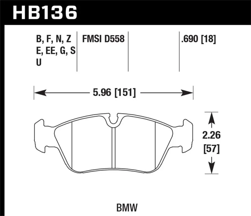 Hawk Hp+ Street Brake Pads 2