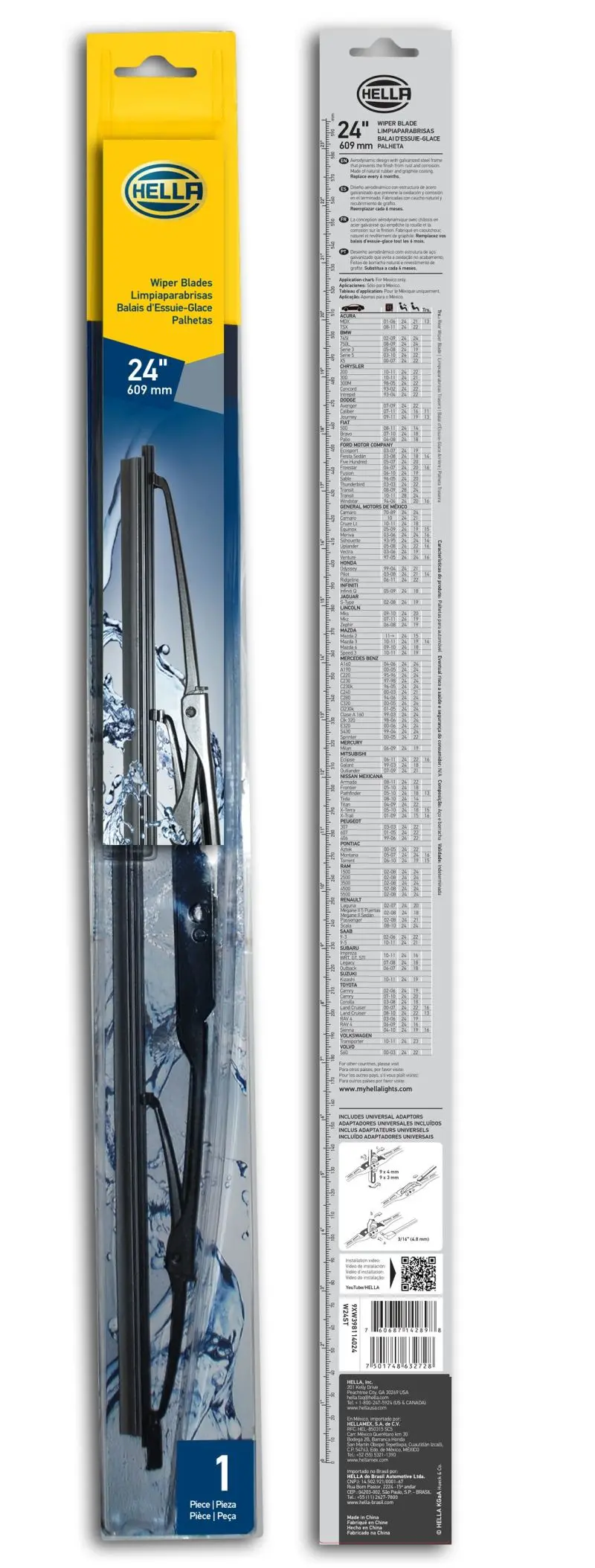 Hella Standard Wiper Blade 24In - Single 2
