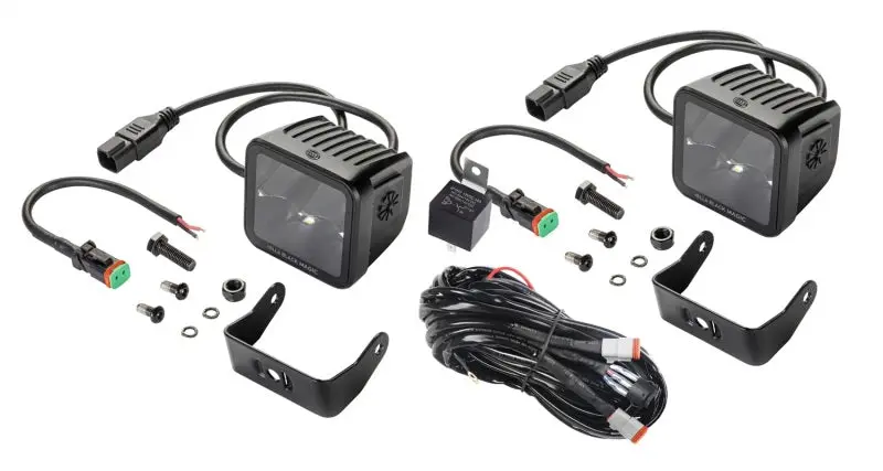 Hella Universal Black Magic 3.2In L.E.D. Cube Kit - Spot Beam 1