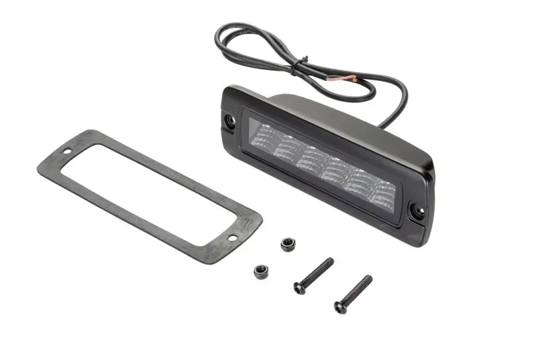 Hella Universal Black Magic 6 L.E.D. Flush Mount Mini Light Bar - Flood Beam 2