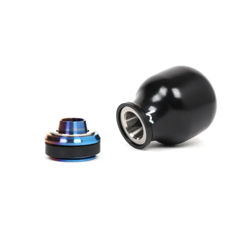 Hybrid Racing Delrin Chicane Shift Knob -Black / Titanium 2