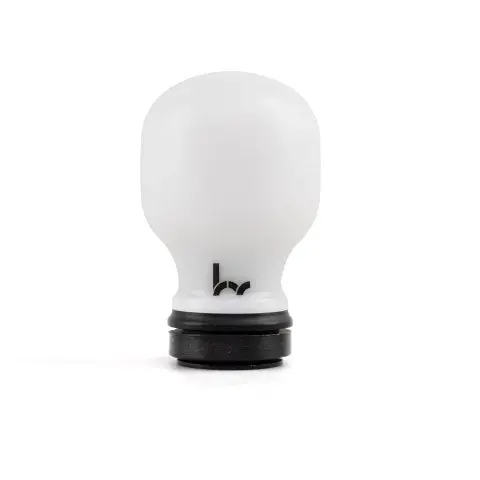 Hybrid Racing Delrin Chicane Shift Knob White/Black - Hyb-Nob-01-26 1