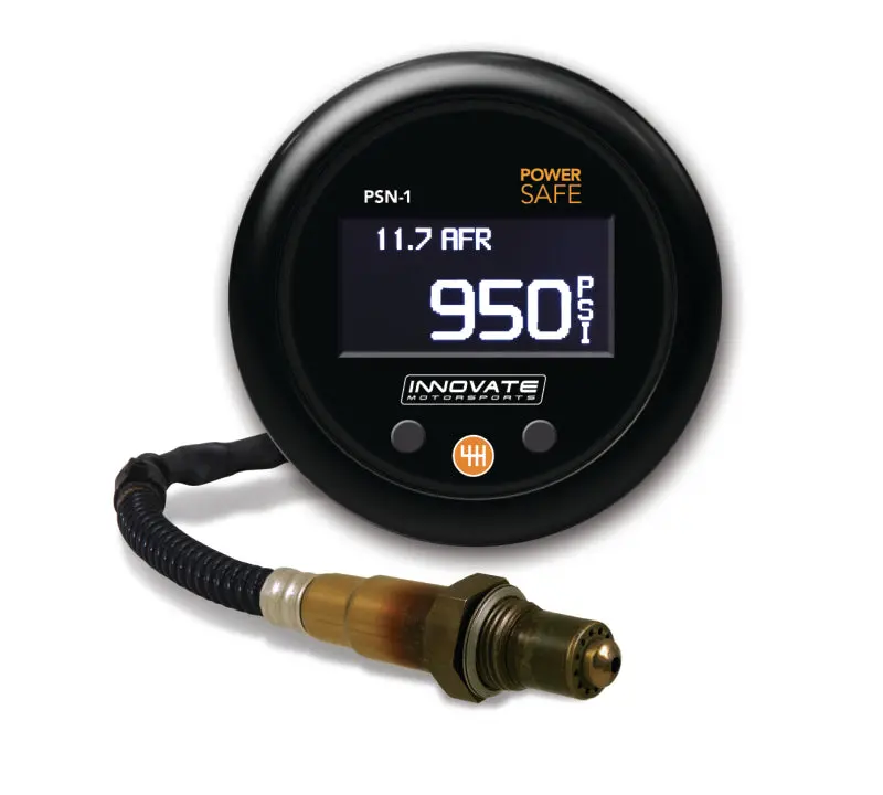Innovate Psn-1 Powersafe Nitrous Bottle Pressure / Wideband O2 Gauge Kit 1
