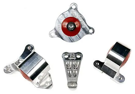 Innovative 02-06 Acura Rsx K-Series Silver Aluminum Mounts 85A Bushings (Not K24 Trans) 2