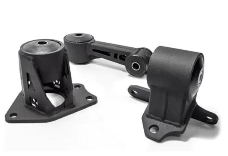 Innovative 09-13 Honda Fit/Jazz L-Series Black Steel Mounts 75A Bushings 1