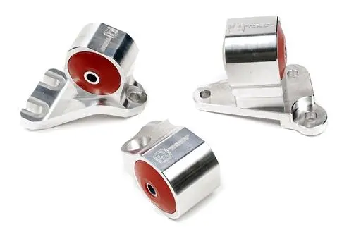 Innovative 92-95 Civic B/D Series Silver Aluminum Mounts 75A Bushings (2 Bolt) 1