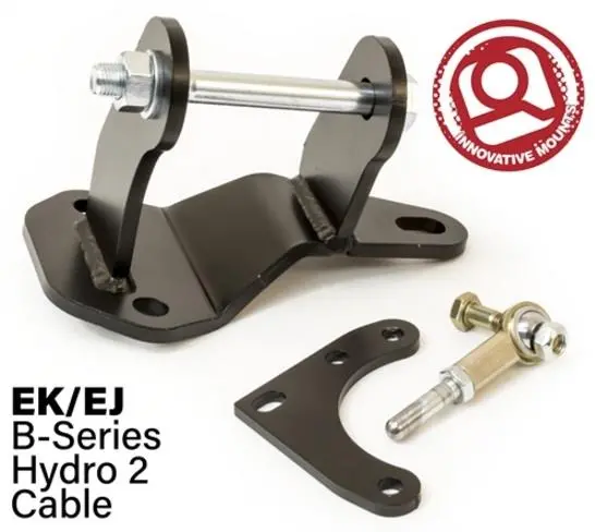 Innovative 96-00 Civic B-Series Black Steel Hydro To Cable Trans Conversion Bracket And Actuator 1