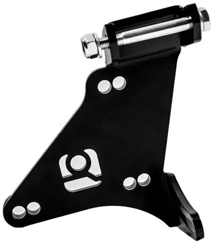 Innovative N/A H-Series Black Steel H22 Alternator Relocation Bracket 2