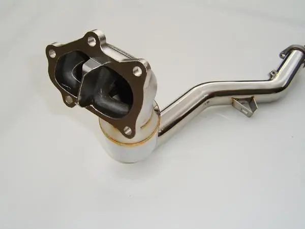 Invidia 02-07 Wrx/Sti Polished Divorced Waste Gate Downpipe With High Flow Cat 1