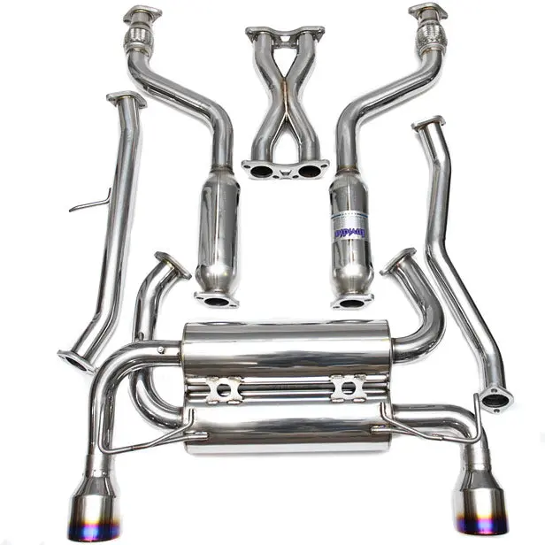 Invidia 03-06 Infiniti G35 Coupe Gemini Rolled Stainless Steel Tip Cat-Back Exhaust 1