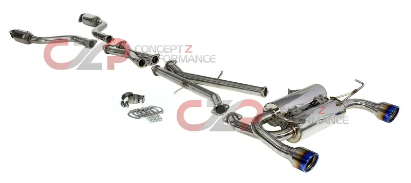 Invidia 07+ Infiniti G37 Coupe Gemini Rolled Titanium Tip Cat-Back Exhaust 1