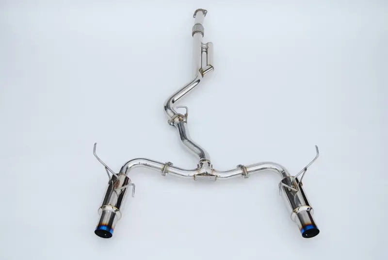 Invidia 08+ Subaru Wrx/Sti 4Dr N1 Twin Outlet Single Layer Tip Titanium Cat-Back Exhaust 1
