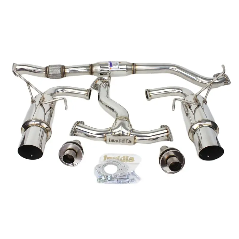 Invidia 15+ Subaru Wrx/Sti 4Dr N1 Twin Outlet Single Layer Tip Titanium Cat-Back Exhaust 1