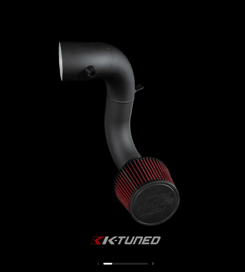 K-Tuned K-Swap Ram Intake 3.5" - V-Stacfk Filter (Wrinkle Black) 1