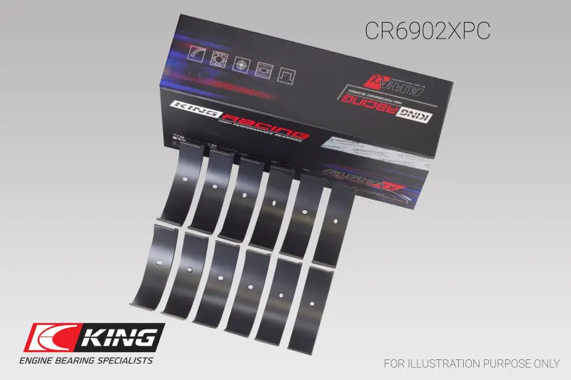 King Engine Bearings Nissan Vq35hr/Vq37vhr/Vr30dtt Pmaxkote Rod Bearing Set - Size Stdx 1