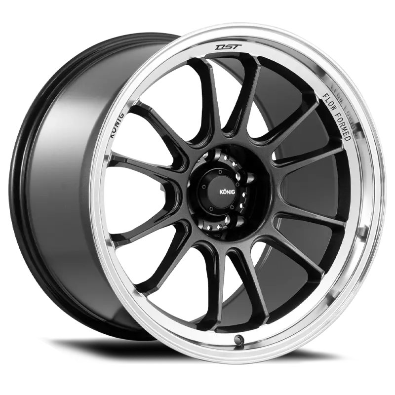 Konig Hypergram 18X10.5 5X114.3 Et25 Metallic Carbon W/ Machined Lip 1