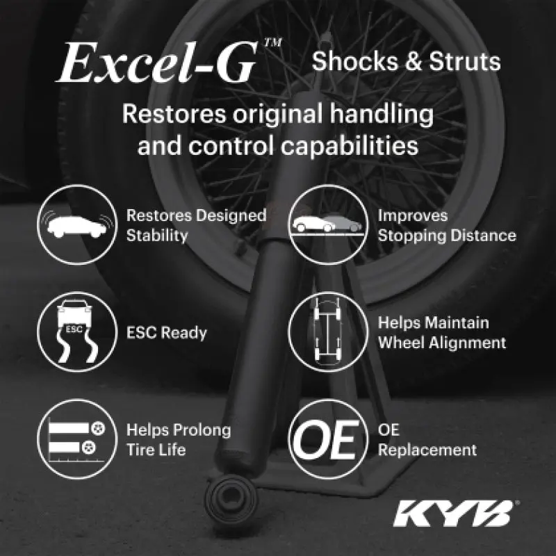 Kyb 04-09 Mazda 3 (Exc. Mazdaspeed) / 06-15 Mazda 5 Excel-G Shock Assembly - Rear 2