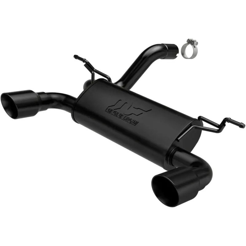 Magnaflow 2018+ Jeep Wrangler 3.6L Dual Black Tip Axle-Back Exhaust 2