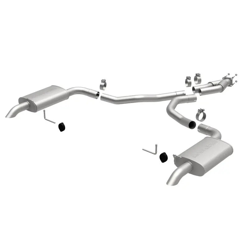 Magnaflow 75-79 Chevy Corvette V8 5.7L Dual Split Rear Exit Stainless Cat-Back Perf Exhaust 1