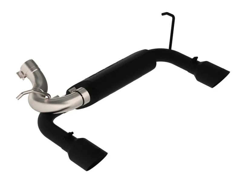 Mbrp 07-14 Jeep Wrangler/Rubicon 3.6L/3.8L V6 Axle-Back Dual Rear Exit Black Performance Exhaust Sys 1