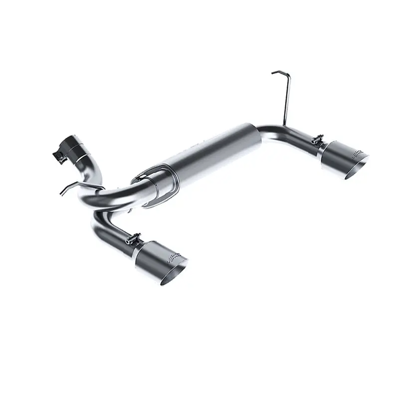 Mbrp 07-14 Jeep Wrangler/Rubicon 3.6L/3.8L V6 Axle-Back Dual Rear Exit T409 Performance Exhaust Sys 1