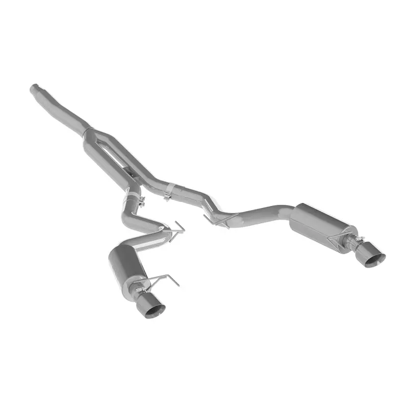 Mbrp 15-18 Ford Mustang Ecoboost 2.3L T409 3In Cat Back Dual Split Rear Exit (Street Version) 2