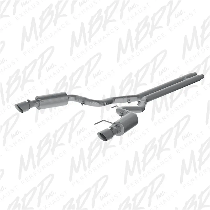 Mbrp 15 Ford Mustang Gt 5.0 Convertible T409 3In Cat Back Dual Split Rear Exit (Street Version) 2