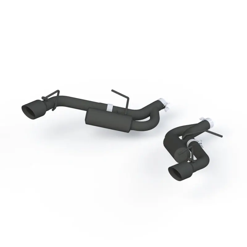 Mbrp 16-19 Chevrolet Camaro 2.5In Black Coated Non Npp Axle Back Exhaust System - 4In Dual Wall Tips 2