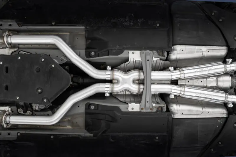 Mbrp 17+ Infiniti Q60 3.0L Rwd/Awd 3In Cat-Back Dual Split Rear Street Version W/4.5In Od Tips -T304 2