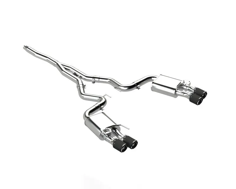 Mbrp 18-22 Ford Mustang 2.3L Ecoboost 3In Cat-Back Exhaust W/ Quad Carbon Fiber Ss Tips - T304 1