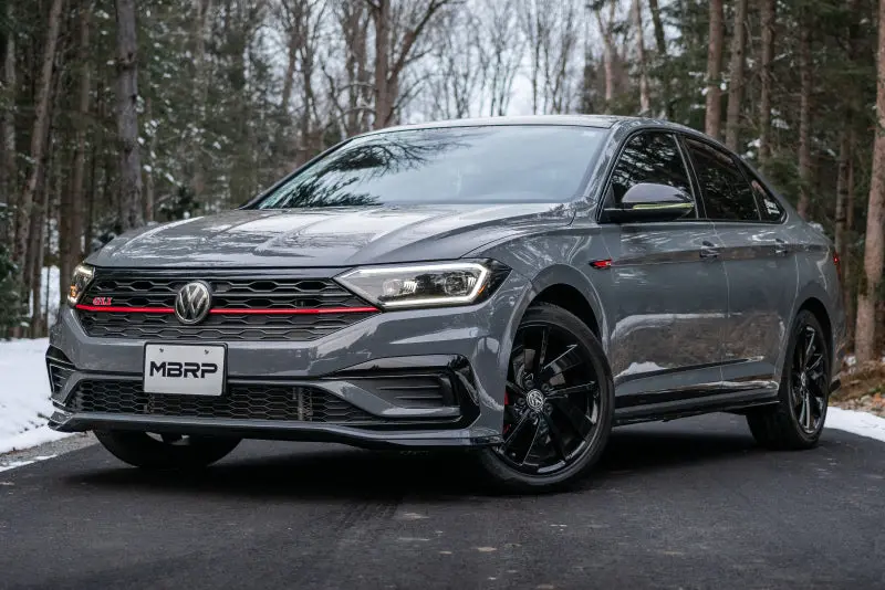 Mbrp 19-21 Vw Jetta Gli T304 Ss 3In Cat-Back Dual Split Rear Exit Exhaust - Carbon Fiber Tips 2