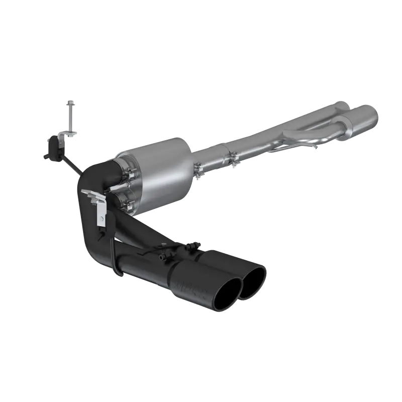 Mbrp 2019+ Chevrolet Silverado 1500 4.5L/5.3L Pre-Axle Dual Side Exit W/ 4In Od Tip- Black Coated 1