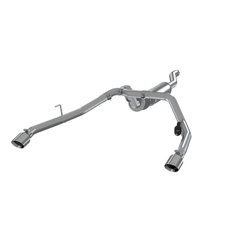 Mbrp 2020 Jeep Gladiator 3.6L 2.5In Dual Rear Exit Cat Back Exhaust Aluminized 2