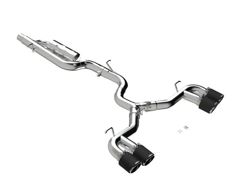 Mbrp 2022 Volkswagen Golf R Mk8 3In Cat-Back Quad Rear W/ Carbon Fiber Tips Valve Delete Exhaust 1