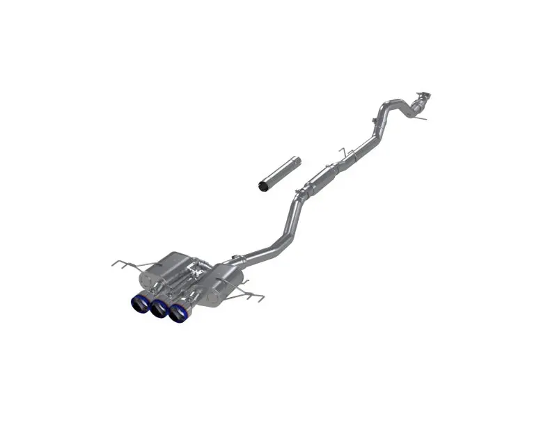 Mbrp 23-24 Honda Civic Type R 2.0L T304 Ss 3In Cat-Back Exhaust Triple Center Outlet W/ Burnt Tips 1