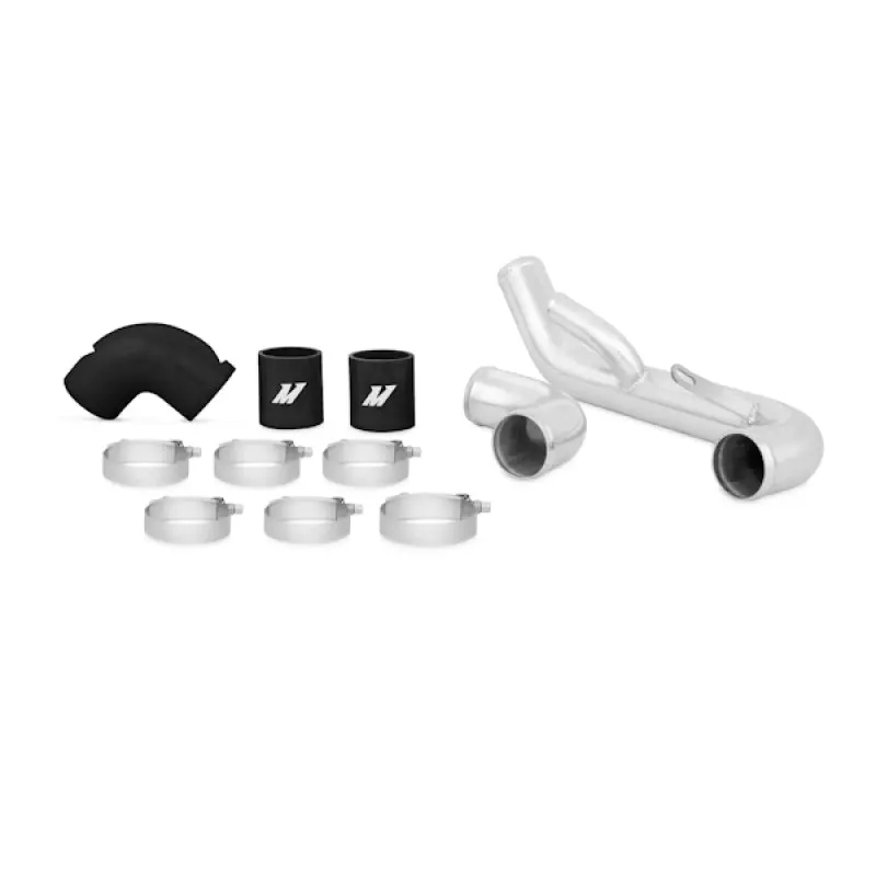 Mishimoto 08+ Mitsubishi Lancer Evolution X Black Lower Intercooler Pipe Kit 2