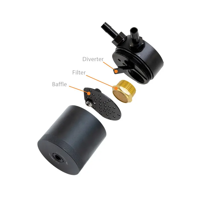 Mishimoto 2013+ Subaru Brz / 2017+ Toyota 86 / 13-16 Scion Fr-S Baffled Oil Catch Can Kit - Black 2