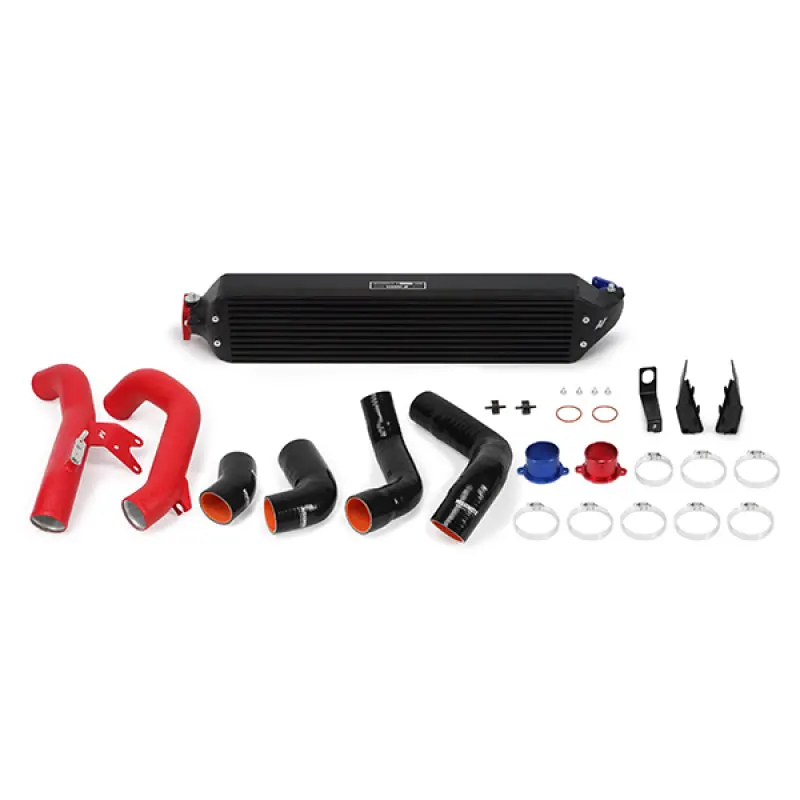 Mishimoto 2016+ Honda Civic 1.5T / 2017+ Honda Civic Si Black Intercooler Kit W/Red Pipes 1