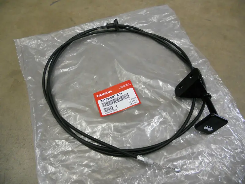 New Oem 96-00 Honda Civic B16 D16 Si Ex Lx Dx Cx Hood Release Cable W/ Pull Tab 1