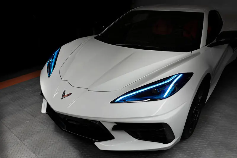 Oracle 20-21 Chevy Corvette C8 Rgb+A Headlight Drl Kit - Colorshift W/ Bc1 Controller 2