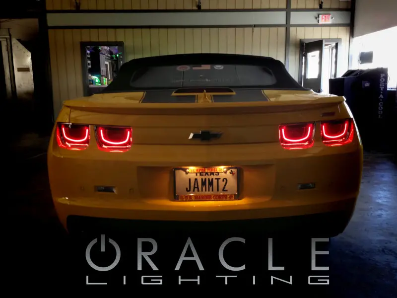 Oracle Chevy Camaro 10-13 Afterburner 2.0 Tail Light Halo Kit - Red 2